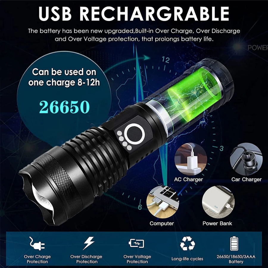 Miniatura 4 de Linterna Recargables Xg252 1500 Lumens